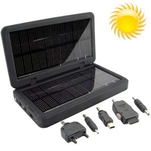 Solar Battery Charger for iPods, Phones, Cameras & USB  