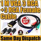   Converter S Video RCA OUT Cable Adapter 4 pin Female S Video For TV PC