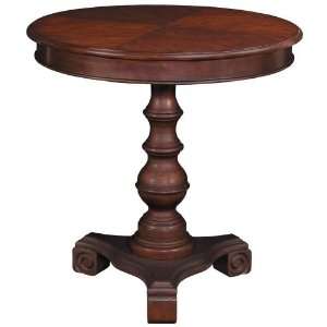  Provincial Cherry Finish Round Wood Table: Home & Kitchen
