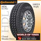 Semi Truck Tires 11R22.5 Continental HDL Eco Plus 11R 22.5 11225 items 