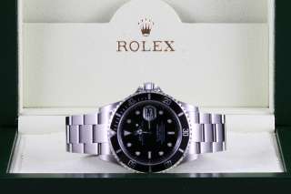 Mens Rolex Stainless Steel Black Dial Submariner R16610  