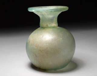 Ancient Roman glass flask or bottle  