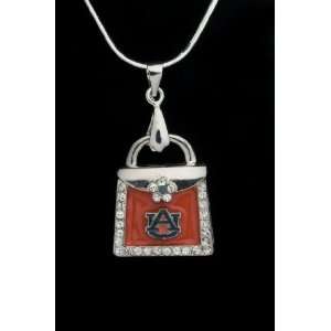   Charm Medal Auburn University Tigers Orange, Without Chain Jewelry