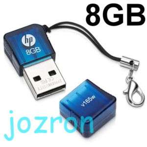 HP v165w 8GB 8G USB Flash Pen Drive Memory Disk Stick  