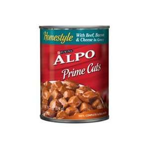  Alpo Home Style Prime Cuts Beef Bacon & Cheese in Gravy 