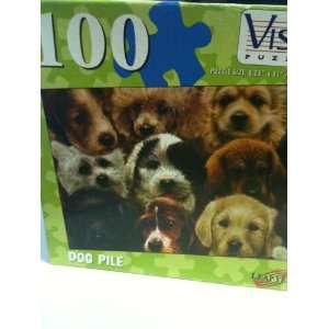  Dog Pile 100 Piece Puzzle 8.25 x 11 Toys & Games