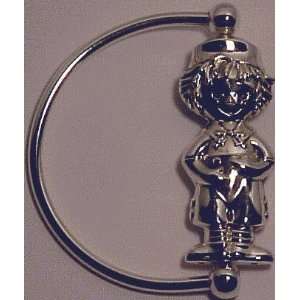  Silver Baby Raggedy Andy Rattle Baby