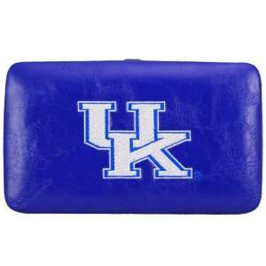   Wildcats Ladies Royal Blue Embroidered Flat Wallet