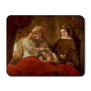  Jacob Blessing The Sons Of Joseph By Rembrandt Mouse Pad 