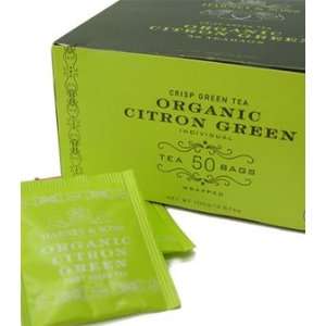 Harney and Sons Organic Citron Green Tea, 50 Bags  Grocery 