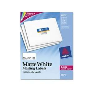 Avery® Color Laser, Matte White Printing Labels:  Home 