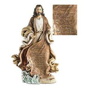 Avalon Gallery, 12 Christ with Footprints Figurine (Statue)