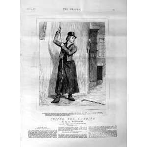    1876 ANTIQUE PRINT MAN RINGING CHURCH BELL WINDOW: Home & Kitchen
