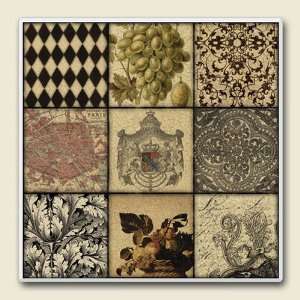 Old World Patchwork Tile Trivet 