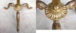 Mid Century Modern Eames 3 Footed Italian Brass & Walnut Valet 