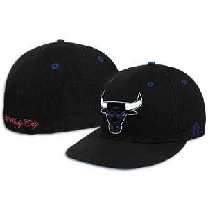  Bulls adidas NBA Windy City Fitted Cap: Sports & Outdoors