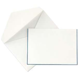  Crane & Co. French Blue Hand Bordered Notes (CN1004 