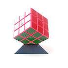   Cube 3x3x3 Pink Made in Korea Toy Brand Rubiks Rubix Rubic Magic