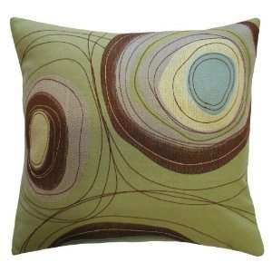 Company 91806 Dune  Pillow  20X20  Wool Felt Appliqué And Embroidery 