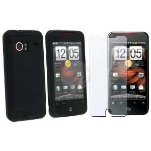    BLACK CASE + SCREEN PROTECTOR for HTC DROID INCREDIBLE Electronics