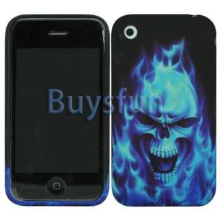 NEW SKULL STYLE GEL CASE SHELL COVER FOR APPLE iPhone 3G 3GS  