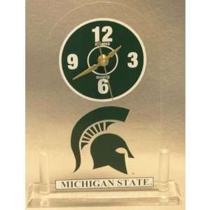  Michigan State Spartans Desk Clock (): Sports & Outdoors