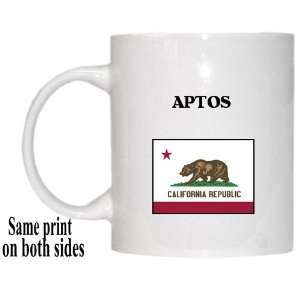    US State Flag   APTOS, California (CA) Mug 