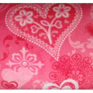   Pink Hearts Twin Blanket   Becca Pattern 