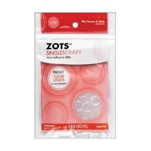  Zots Singles Clear Adhesive Dots   Craft 1/2X1/16 Thick 