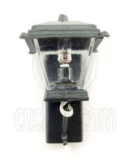 Black Cast Iron 12V Wall Lamp Light Dollhouse Miniature  