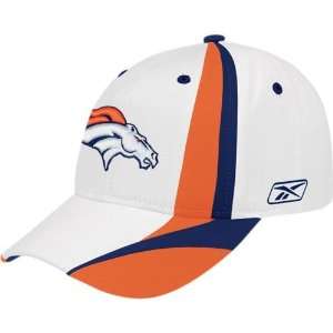   Broncos White Colorblock Adjustable Hat 