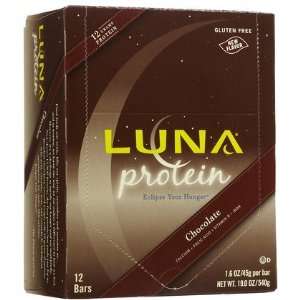 Luna Protein Bars Chocolate 16 oz, 12 ct (Quantity of 3 