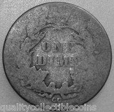 Liberty Seated Dime, 1876 CC with About Good details. You will receive 