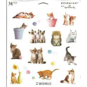  Playful Kittens Cats Scrapbook Stickers (SS1110) Arts 