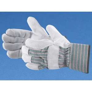  Leather Palm Gloves with Safety Cuff, Large: Home 