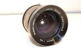 Vivitar Lens 28mm 12.5 auto wide angle w/case 22214574  