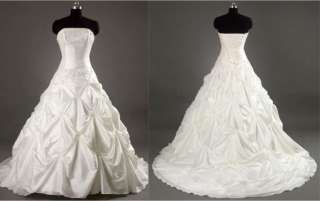 White/Ivory Wedding Dress Bridal Gowns Bridesmaid Stock Size 8 10 12 