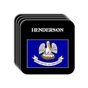 US State Flag   HENDERSON, Louisiana (LA) Set of 4 Mini 
