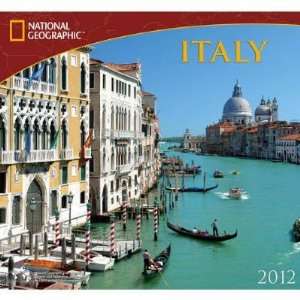  Italy National Geographic with Map 2012 Wall Calendar 