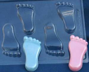 BABY FEET CANDY MOLD MOLDS BABY SHOWER FAVORS  
