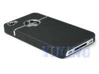 New Deluxe Black Case Cover W/Chrome For Apple iPhone 4 4G 4S  