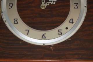 Vintage Plymouth 3669 Art Deco Mantle Table Clock Chime  