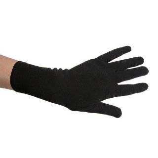 Black Costume Gloves (Wrist Length) ~ Halloween Costume Accessories 