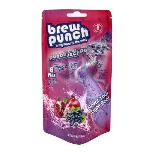 Brew Punch Pomegranate 6 Pack (x2) Grocery & Gourmet Food