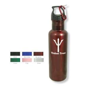   Water Bottle with Carabiner  25 Oz Stainless Promotional Bottle   Min
