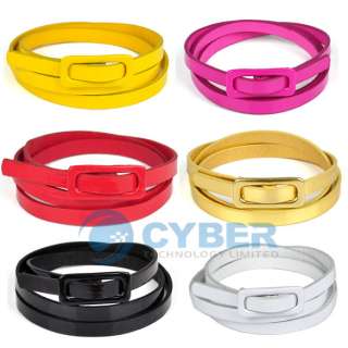   Color Adjustable Low Waist Narrow Thin Skinny Belt Fashion Colors