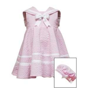 Pink Sailor Dress   Nautical Dress with Hat (18 Month 