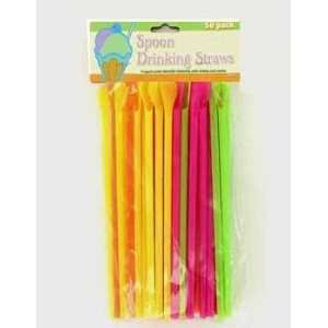 Spoon Drinking Straws Case Pack 72 