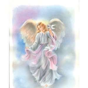 Carded 8x10 Prints for Framing   Angel   Linen Paper   7 and 4 Color 
