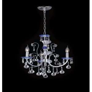 Whimsical Design 3 Light 20 Gold or Chrome Mini Chandelier with 